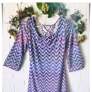 Jessica Simpson Geometric MidiDress